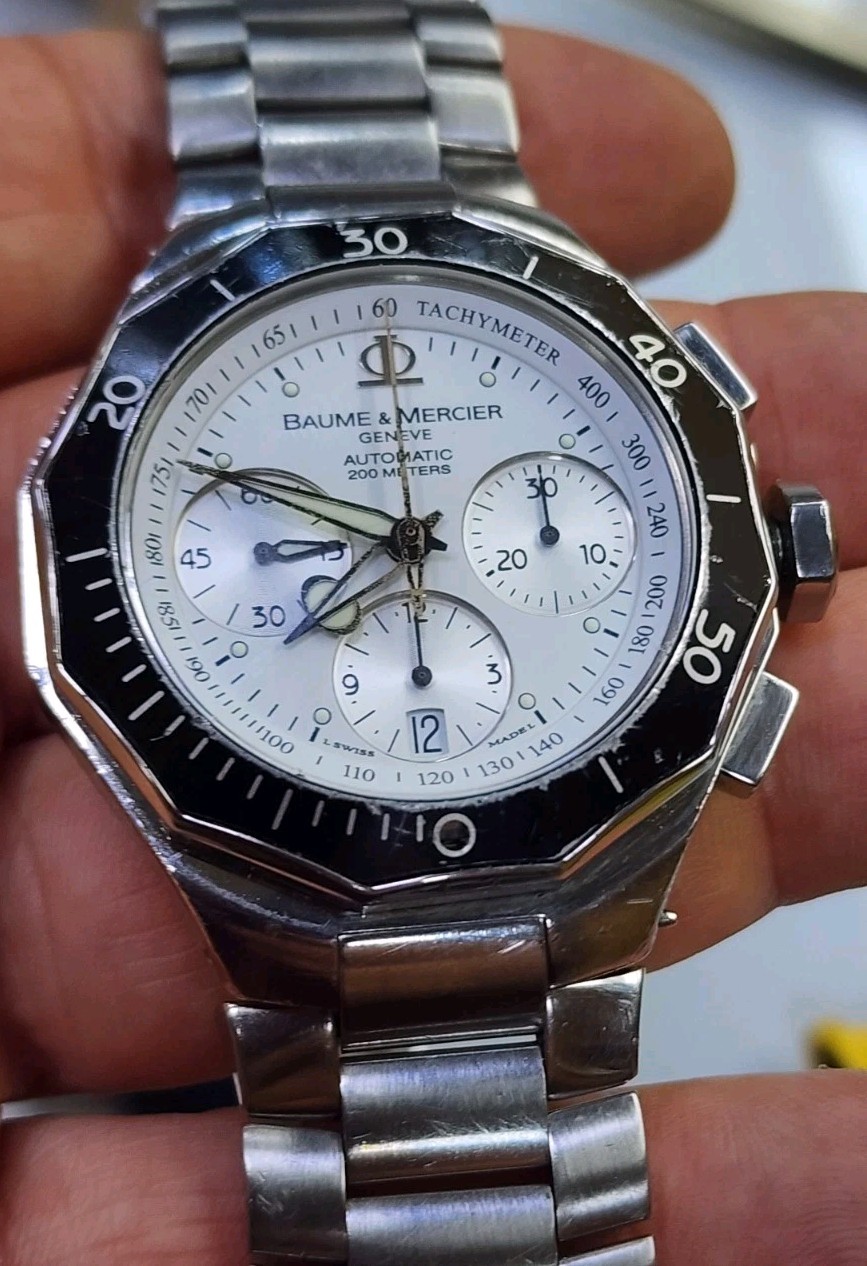 Baume Mercier Riviera Chronograph 43mm Auto Cal 7753 Mens Watch