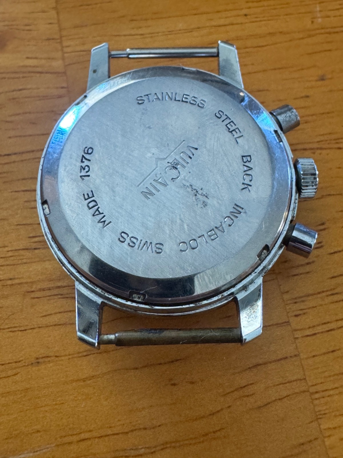 VINTAGE VULCAIN “BLUE PANDA” 1376 CHRONOGRAPH – VALJOUX 7733 -BLUE DIAL -REPAIR