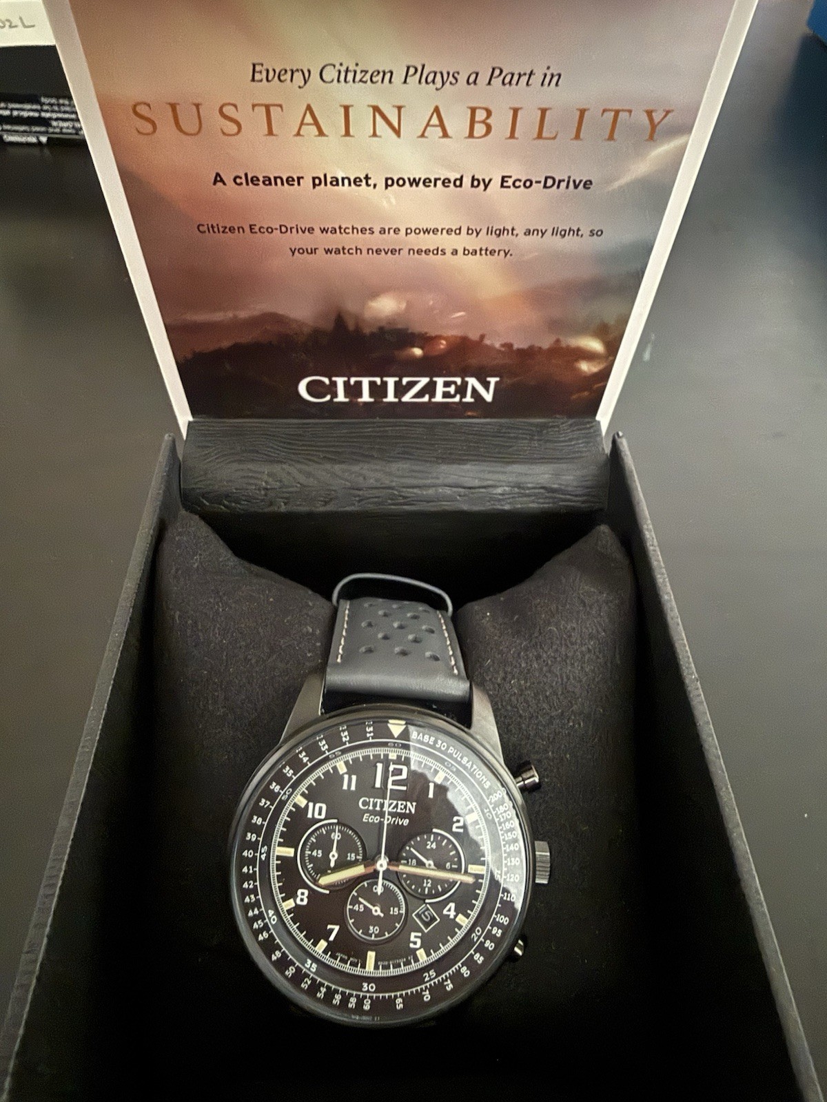 Citizen Eco-Drive Black Men’s Watch – CA4505-04E