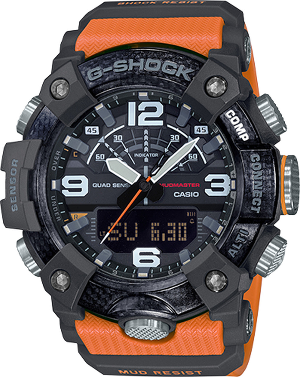Casio G-Shock MUDMASTER GGB100-1A9 Quad Sensor & Bluetooth Orange Men’s Watch