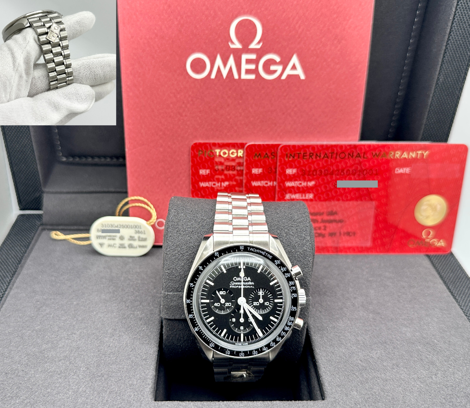 NEW Omega Speedmaster Moonwatch Dominos Edition 310.30.42.50.01.001 Box Paper