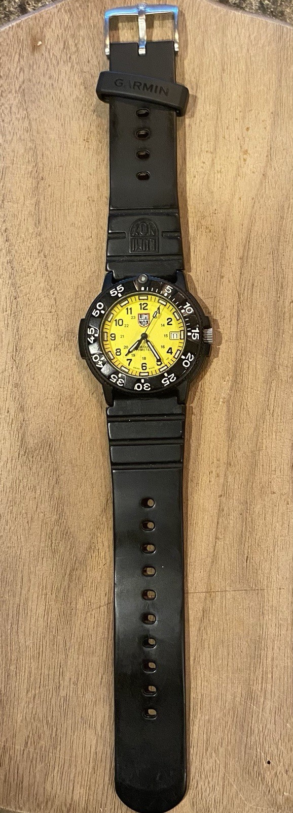 Luminox Original Navy Seal 3000 43mm Yellow Date Dial Mens Watch