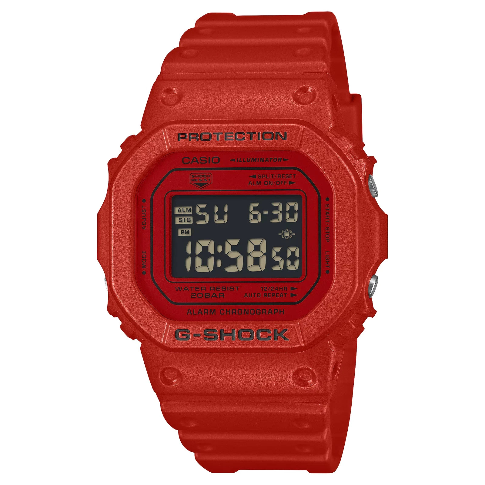 Casio G-Shock 5600 SERIES Red Digital Watch DW5600RRB-4 Brand new In Box