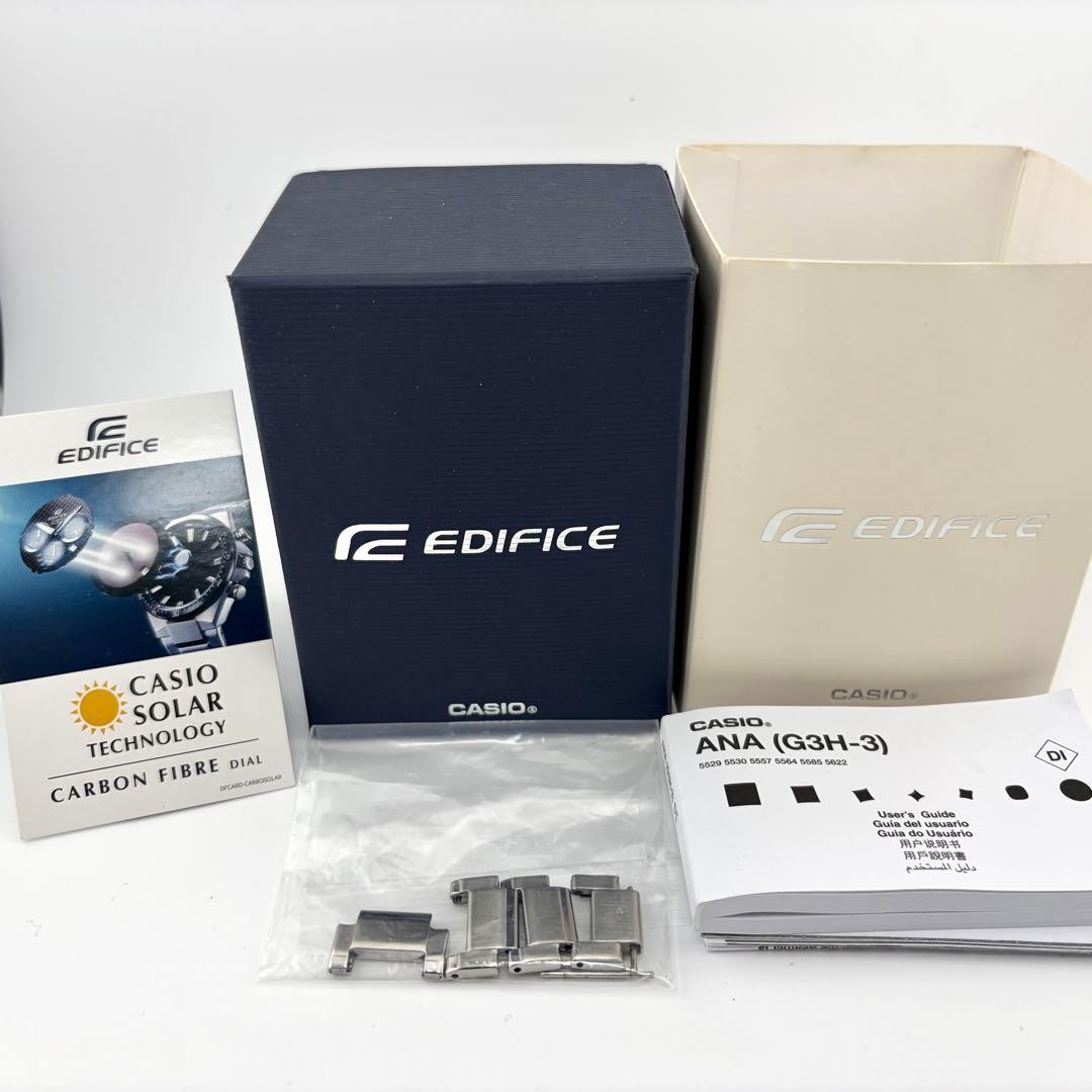 Excellent condition Includes accessories CASIO Edifice EQS 800 Solar Chronograph