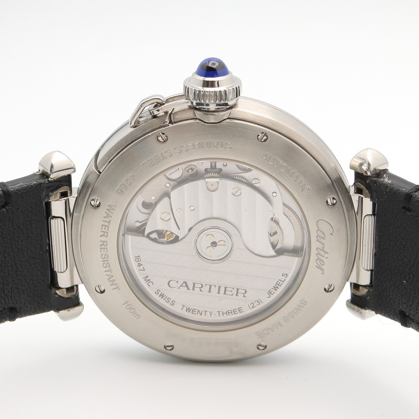 CARTIER Pasha de Cartier Wrist Watch WSPA0010 Automatic SS leather Used mens