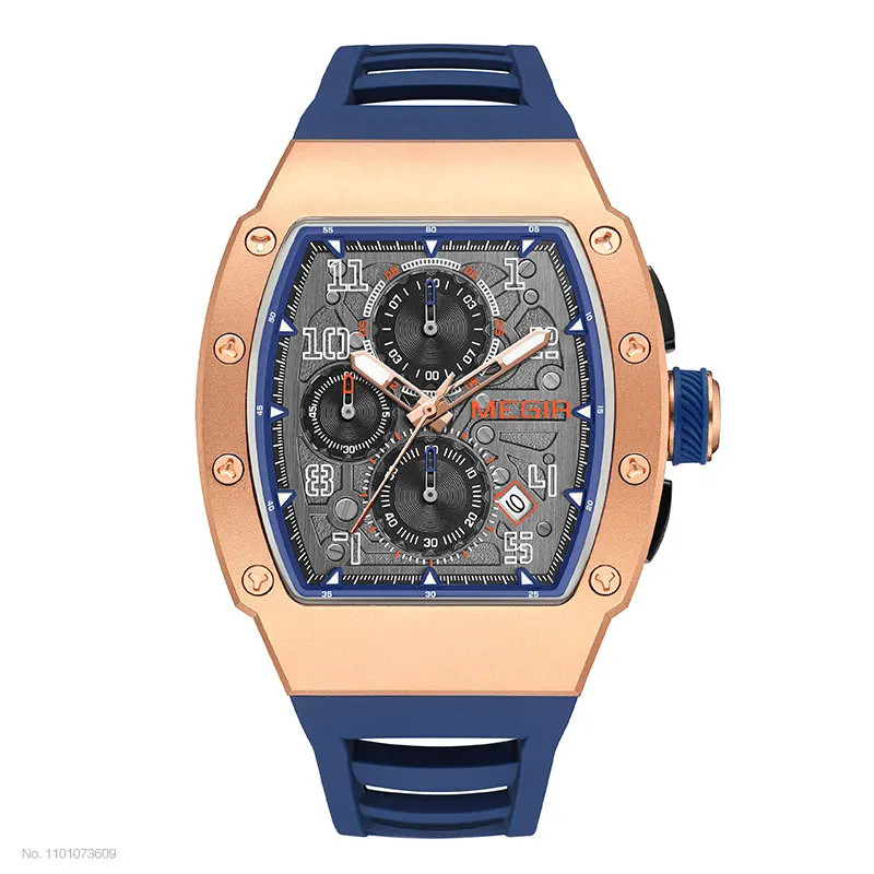 MEGIR Men’s Quartz Watch 316 Stainless Steel Chronograph 3ATM Waterproof Date