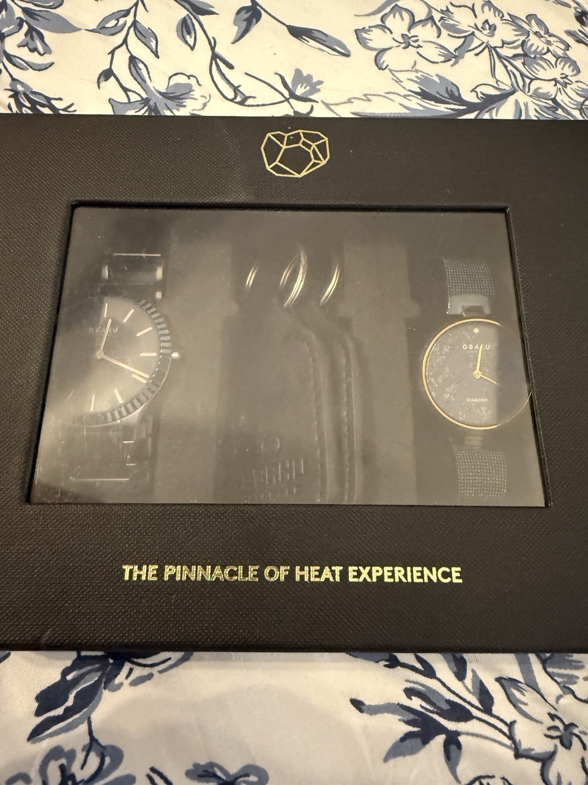 Obaku Mens and Womens gift set w/Key Chains in Box
