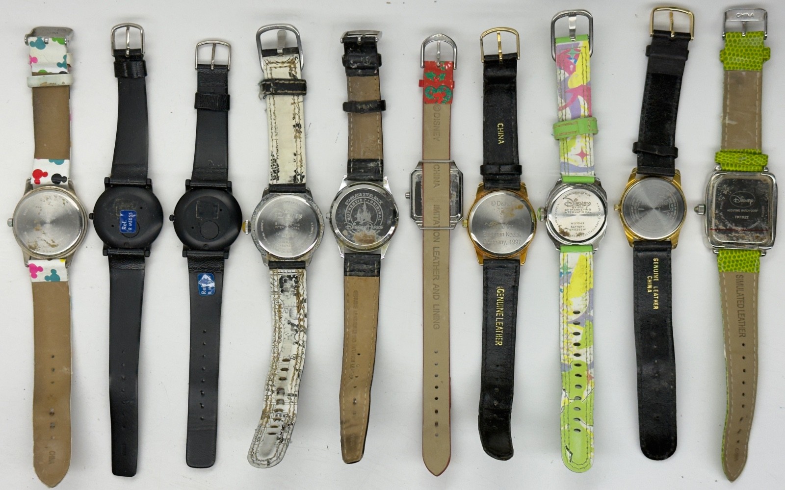 10 Vintage Disney Character Watch Mickey Mouse Tinker Bell Simba Disneyland READ