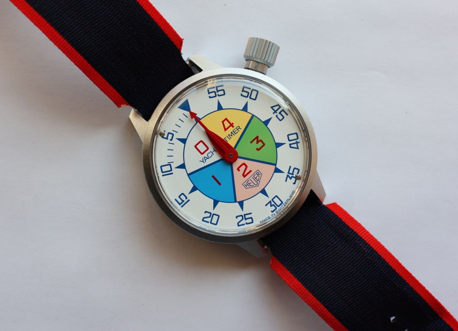 New Pre Tag Heuer 503.512 Mens Oversized Yacht Regatta Timer Stopwatch Mint