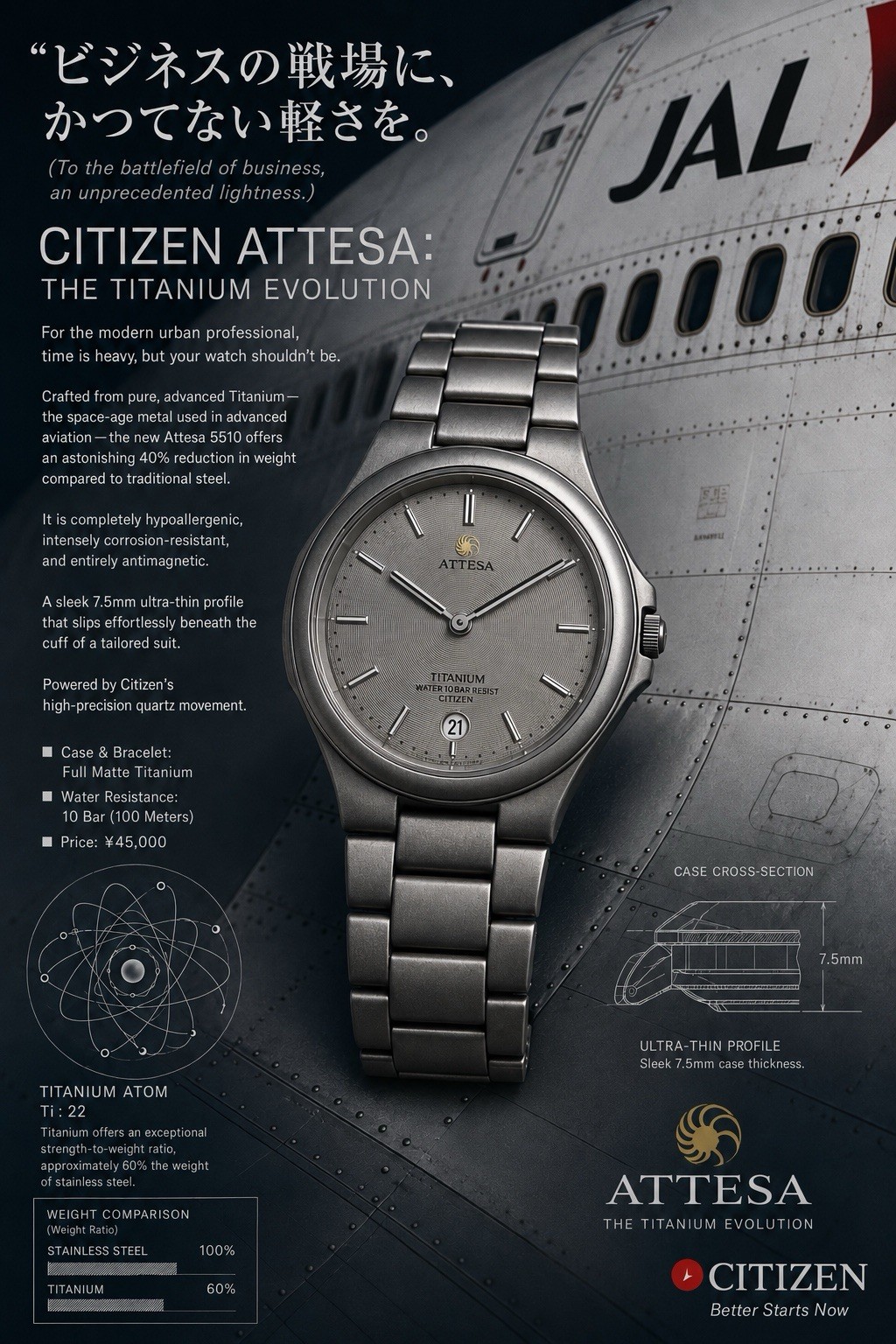 Citizen Attesa Titanium Men’s Watch