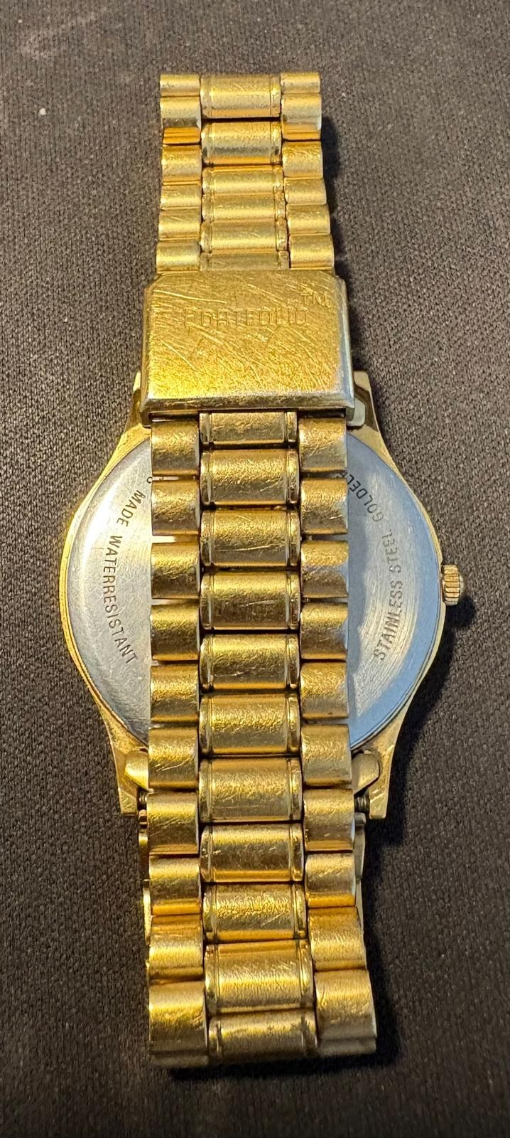 Tiffany & Co. Portfolio 18k Gold Plated Watch 33mm