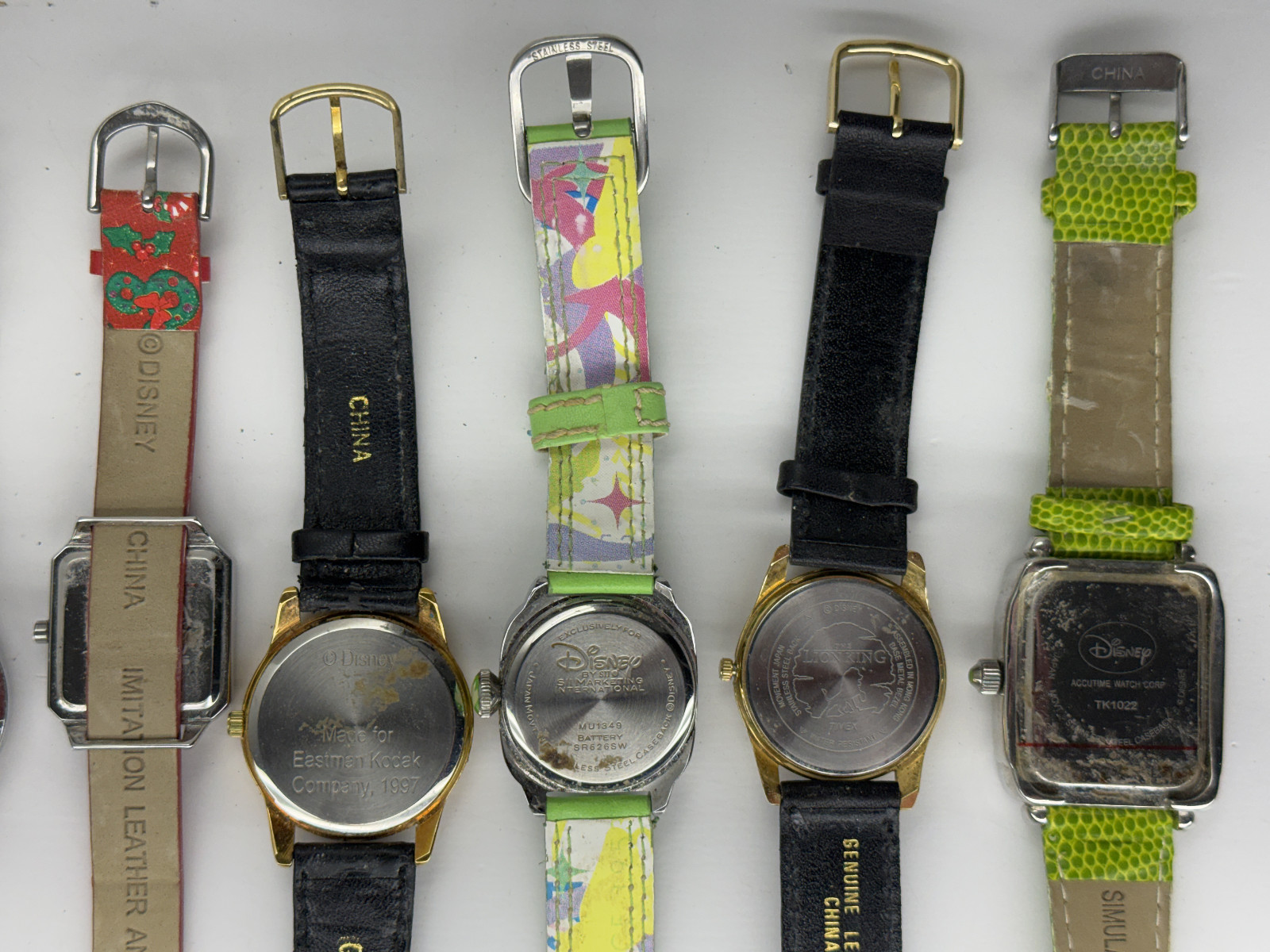 10 Vintage Disney Character Watch Mickey Mouse Tinker Bell Simba Disneyland READ