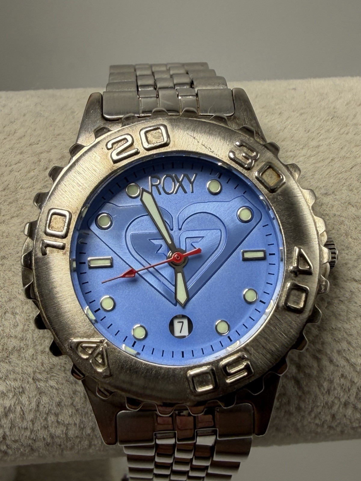 Quicksilver ROXY RX421 Ladies Watch New Battery 31MM 6.25″ Blue Dial