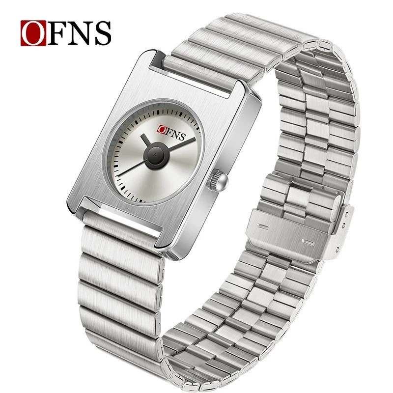 Personalized square small dial, stylish and simple quartz waterproof watch