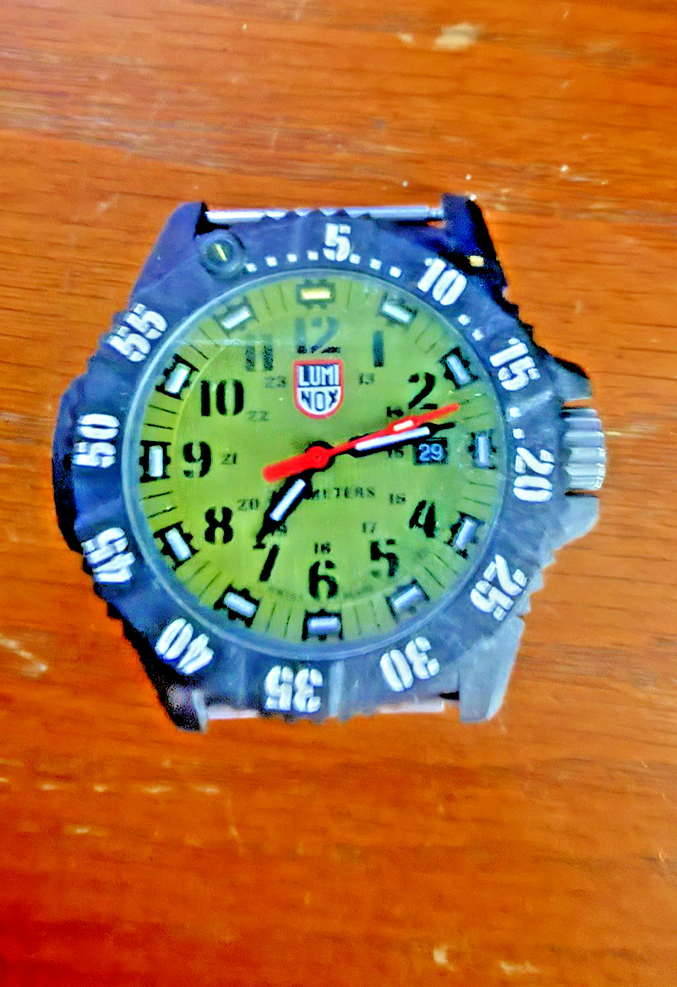Luminox Master Carbon SEAL 3813 Green Dial 3800 Series Head Only Watch