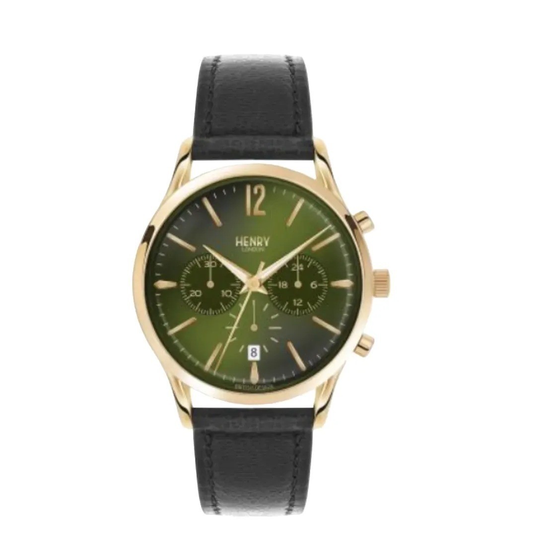 Henry London Chiswick Chronograph Watch Men’s HL41-CS-0106 NIB $235