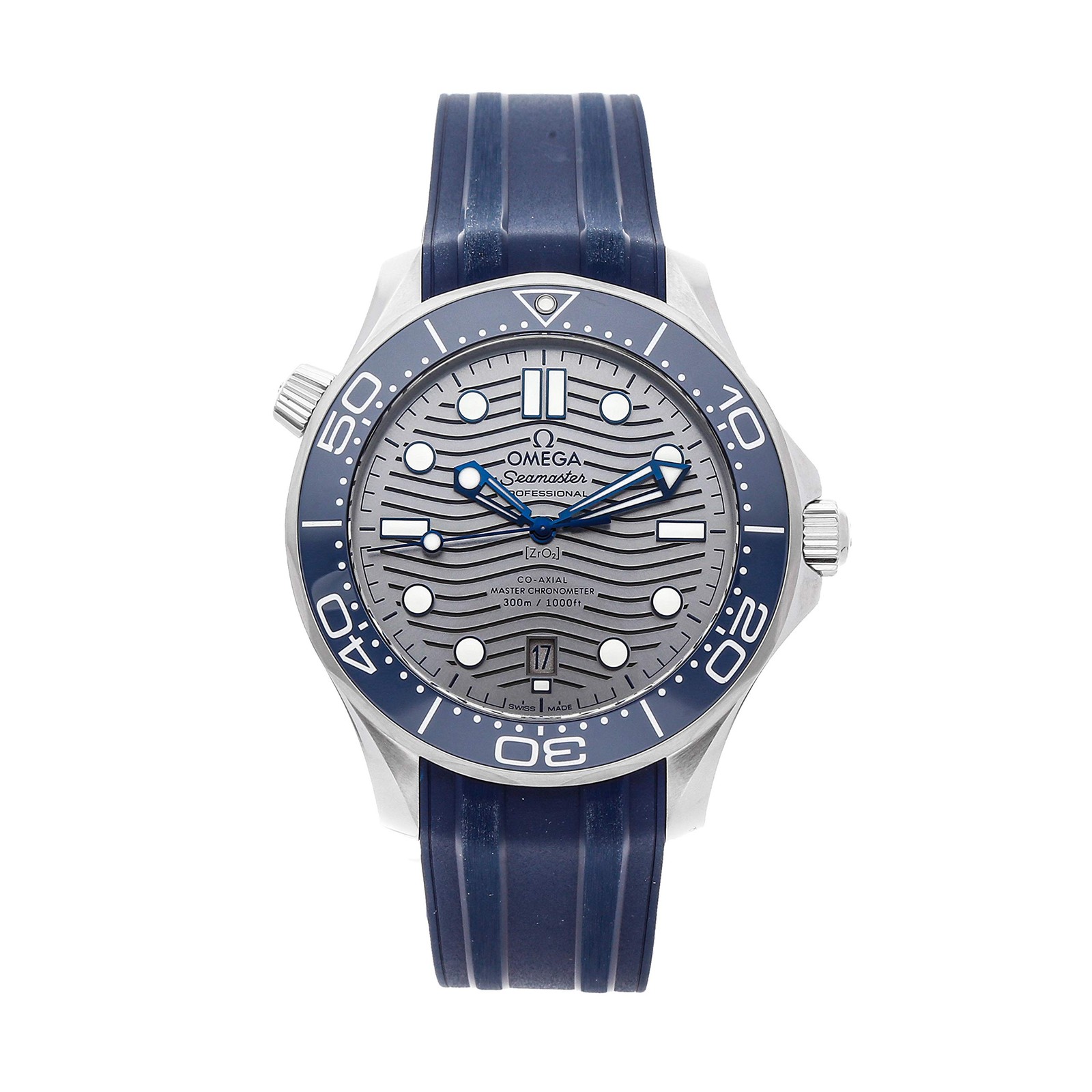 OMEGA Seamaster 210.32.42.20.06.001 Gray Rubber Men’s Watch New in Box