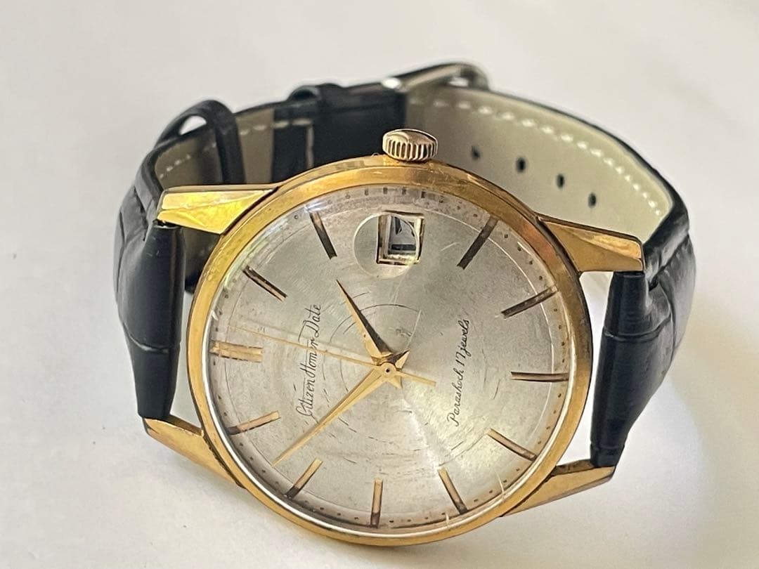 Citizen Homer Date Manual Wind Dress Watch 35mm Mens wrist 20cm/7.9in