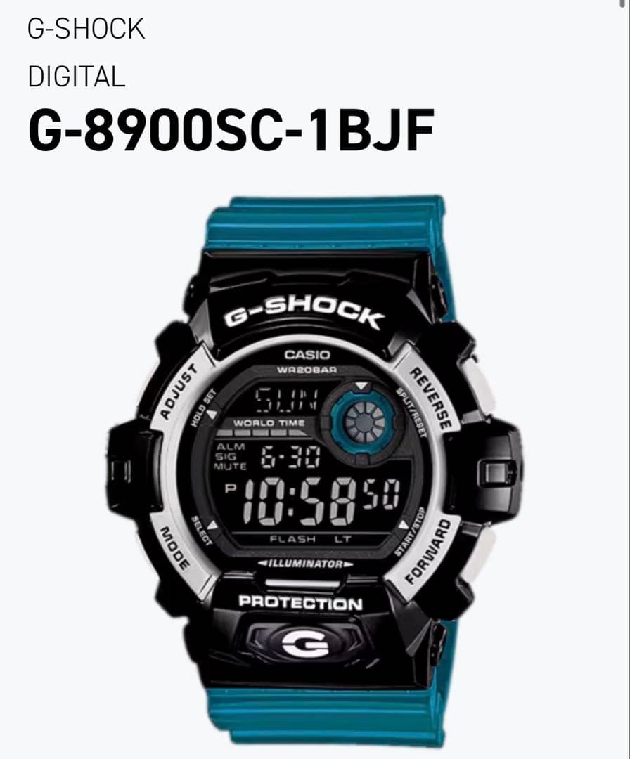 Used, excellent condition CASIO G-SHOCK G-8900SC 1BJF (overseas model) – ful NEW