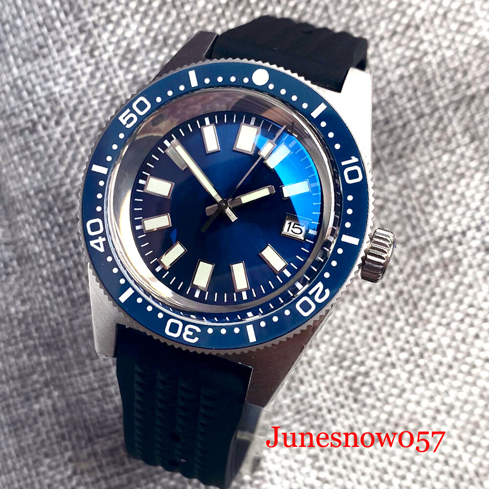 Tandorio 41MM NH35 PT5000 Movement Automatic Blue Dial Men Watch Sapphire glass