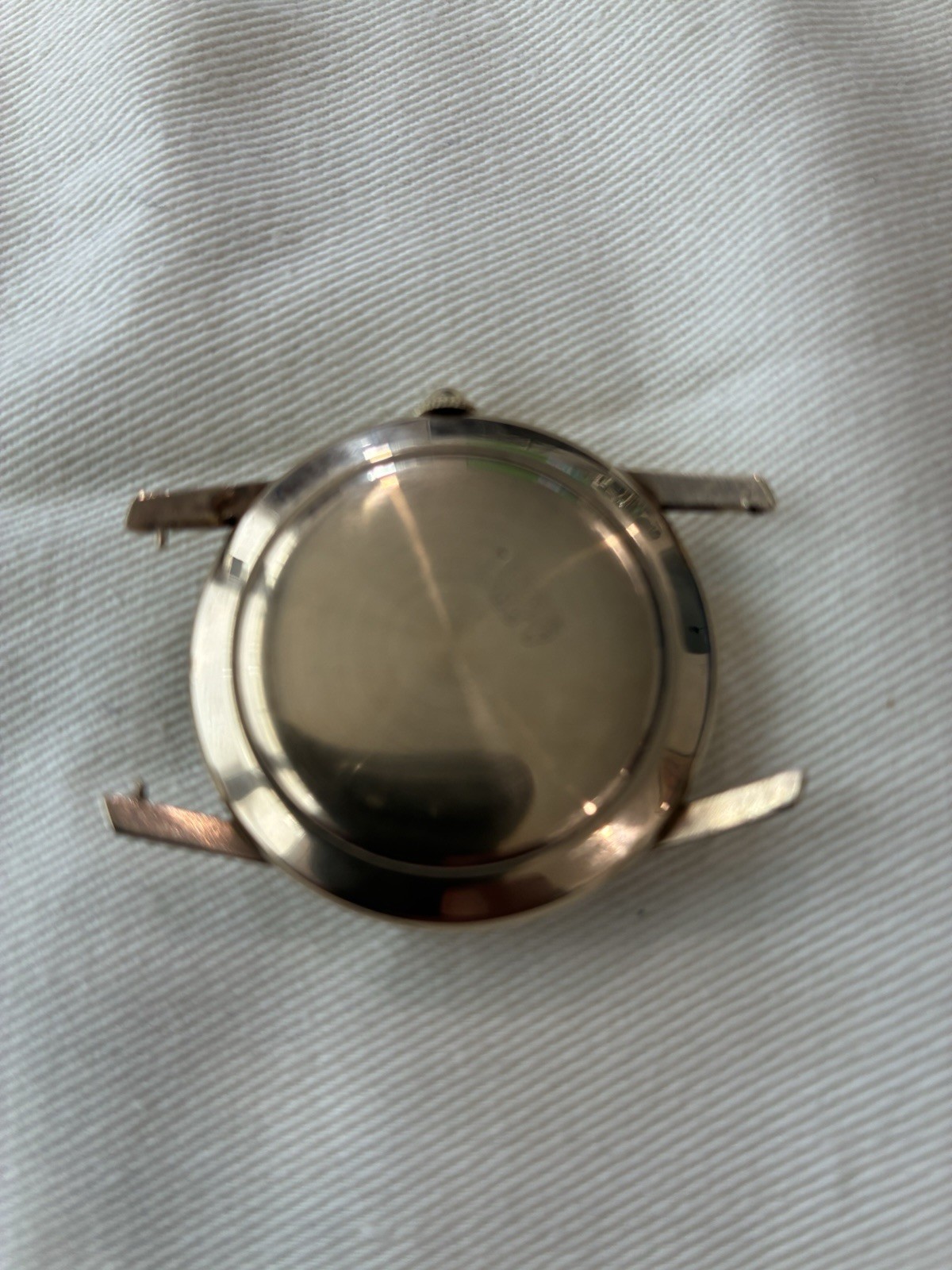 Tiffany & Co 9k Gold Vintage Automatic Watch Leather Band Potentially 1950s