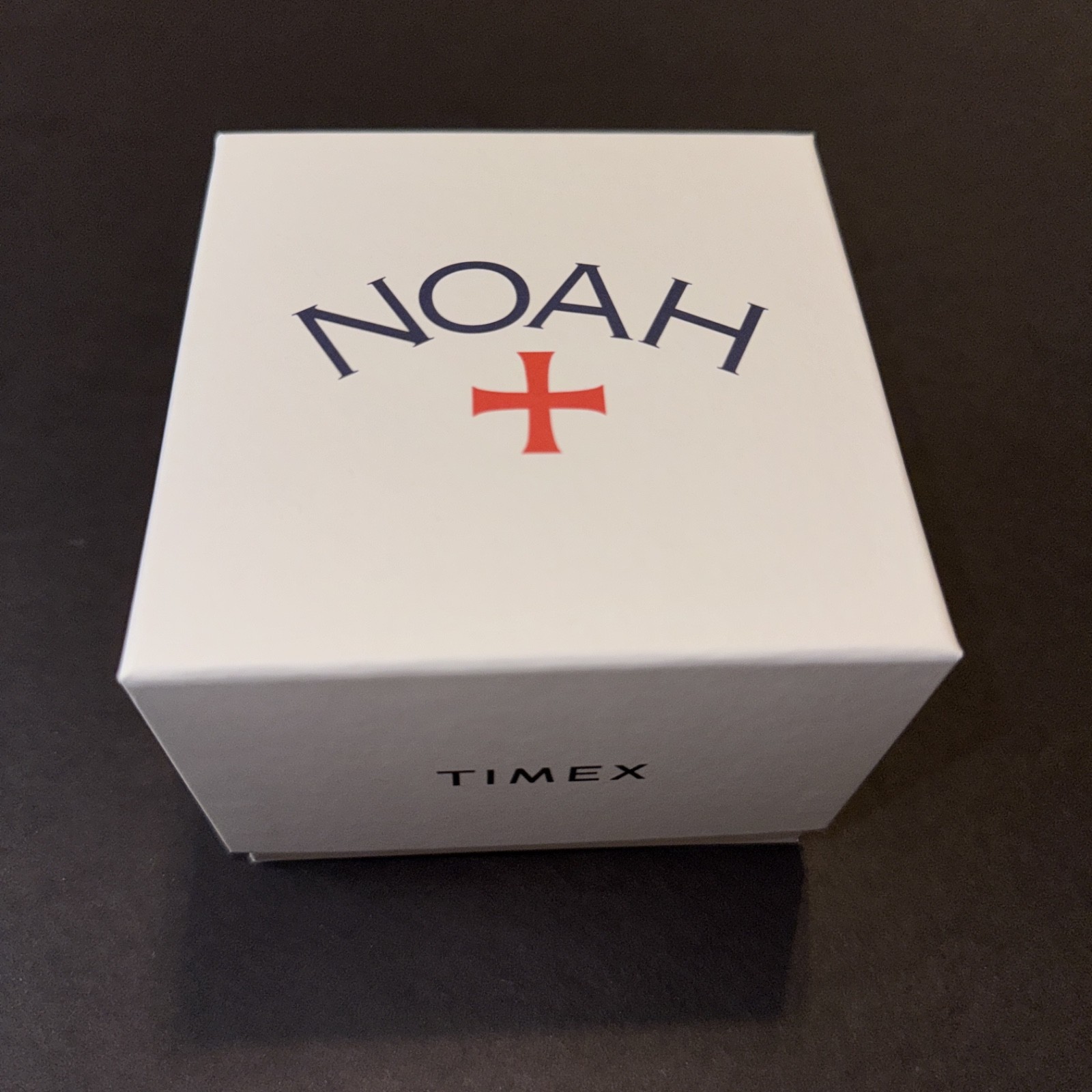 Noah x Timex Oval Moonphase Black / Gold Watch | Black Leather Strap