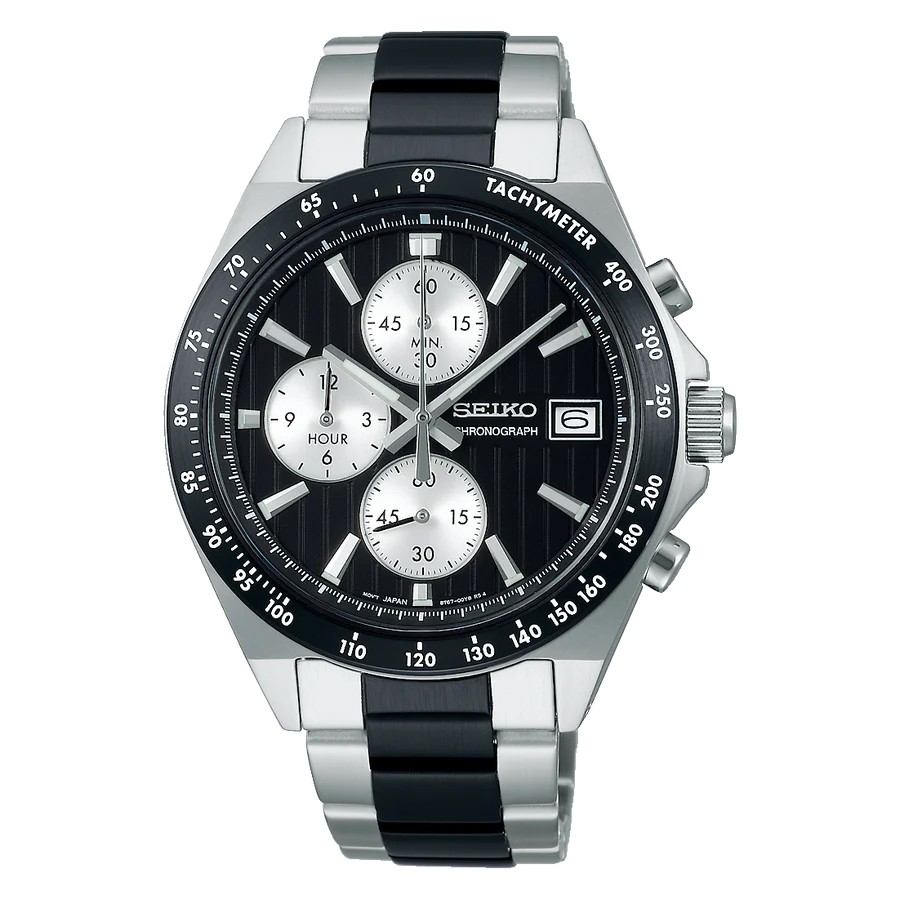Wristwatch SEIKO SBTR043 battery operated quartz chronograph brand new
