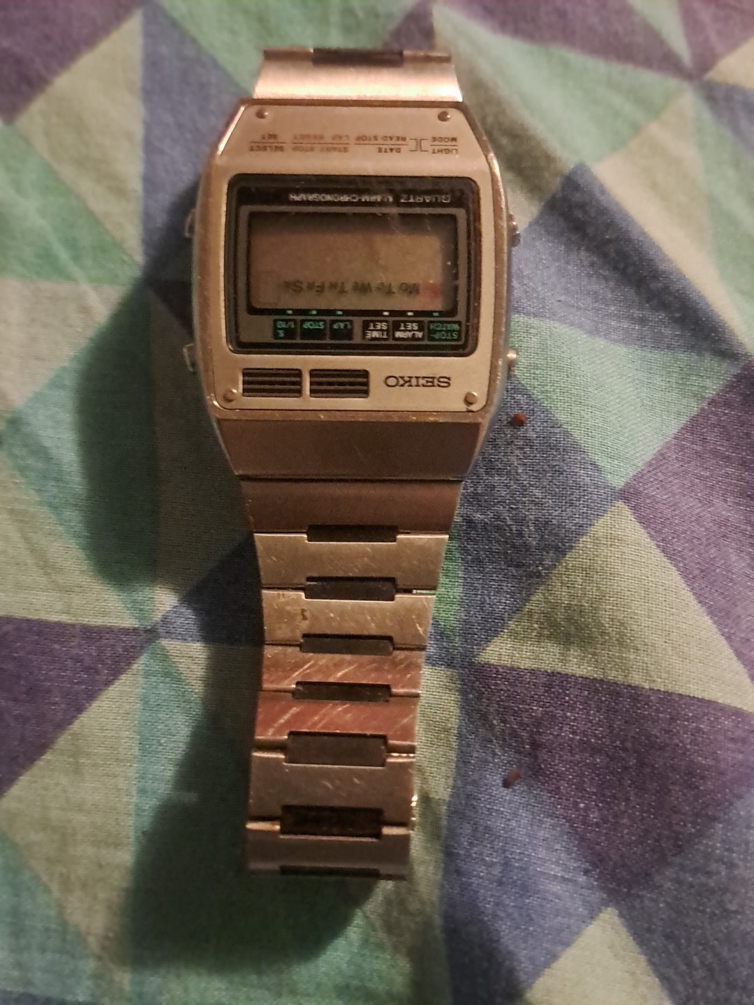 Vintage SEIKO Japan Digital Men’s Watch Ref A158-5020