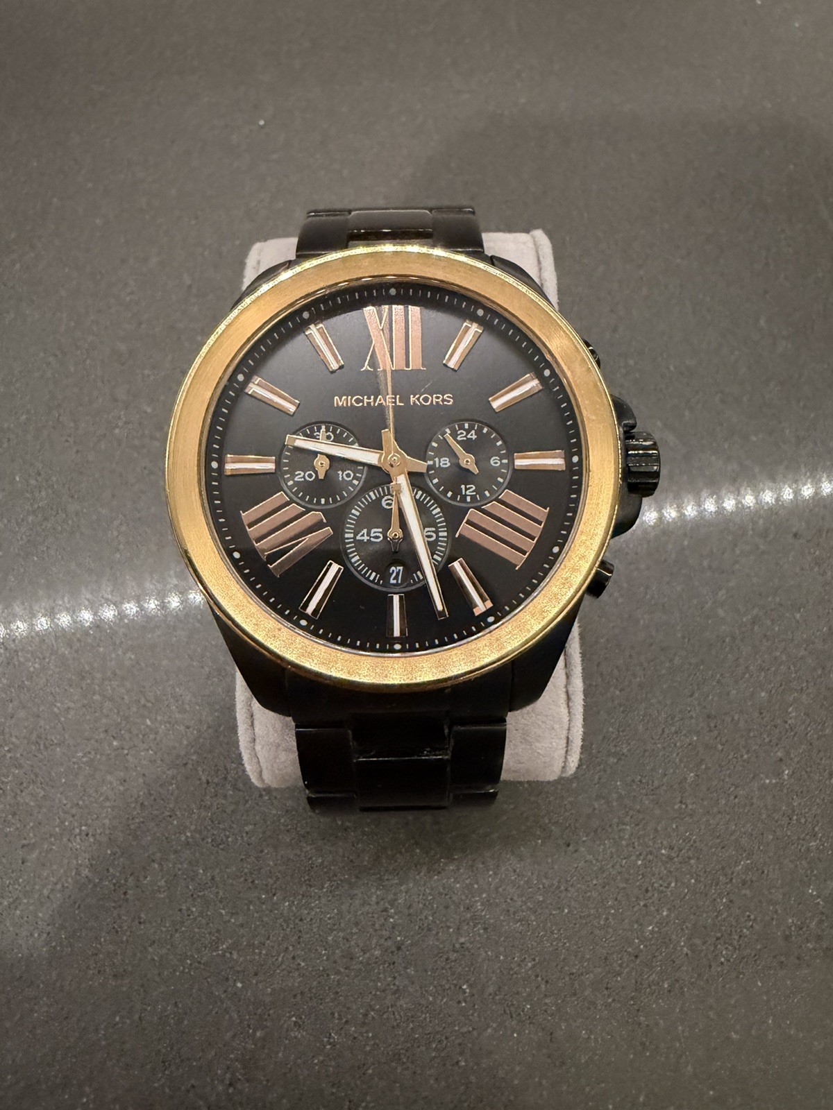 Michael Kors Black & Gold Chronograph Men’s Watch MK-8933
