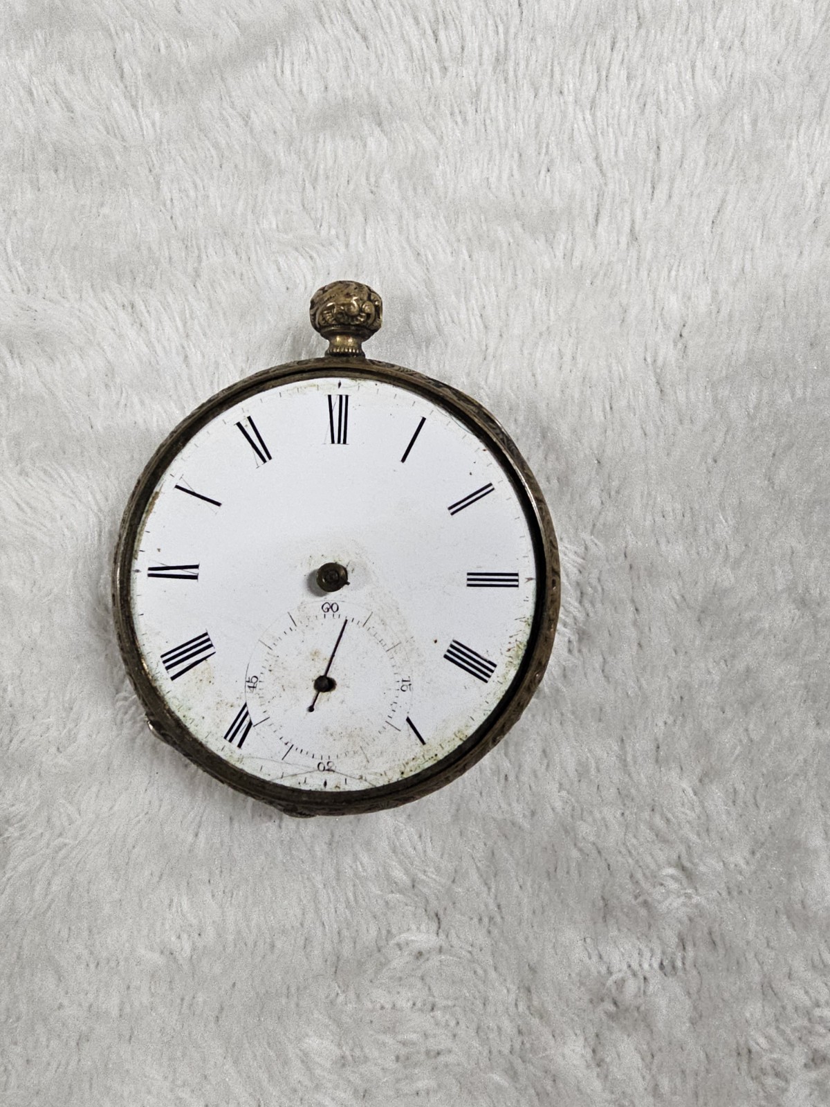 Thomas T.F. Cooper London Brass Engraved Cased Pocket Watch Fancy