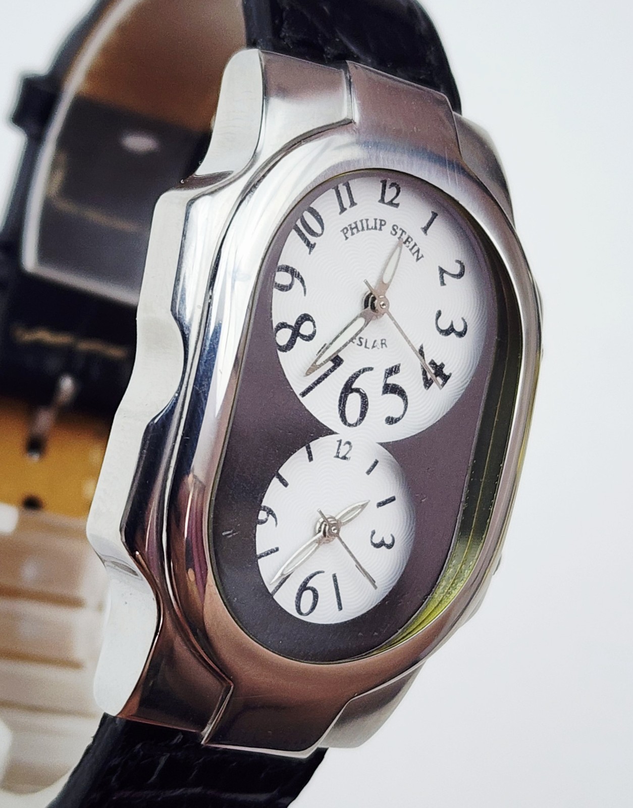 Men’s TRAVELER Watch PHILIP STEIN “Teslar”. Dual Time