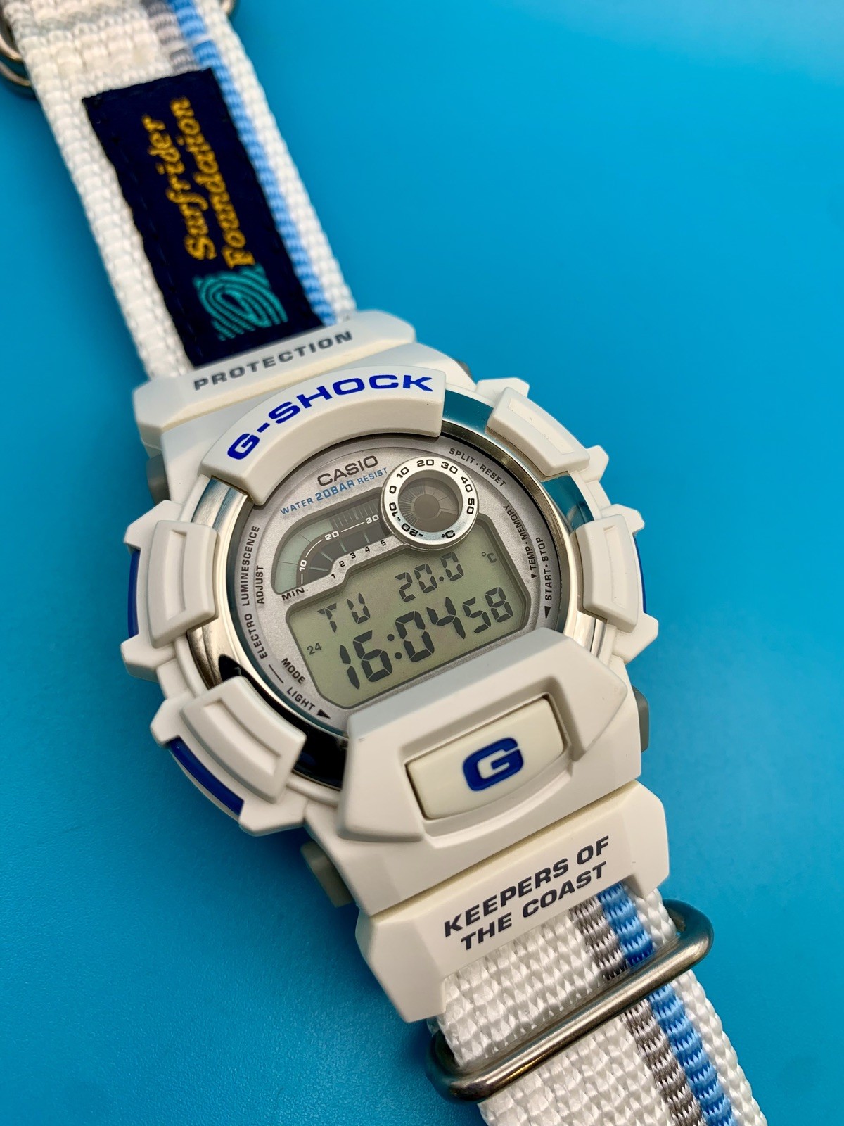 CASIO VINTAGE G-SHOCK DW-9500SR-2T Surfrider Foundation 1998 Japan Y boxed