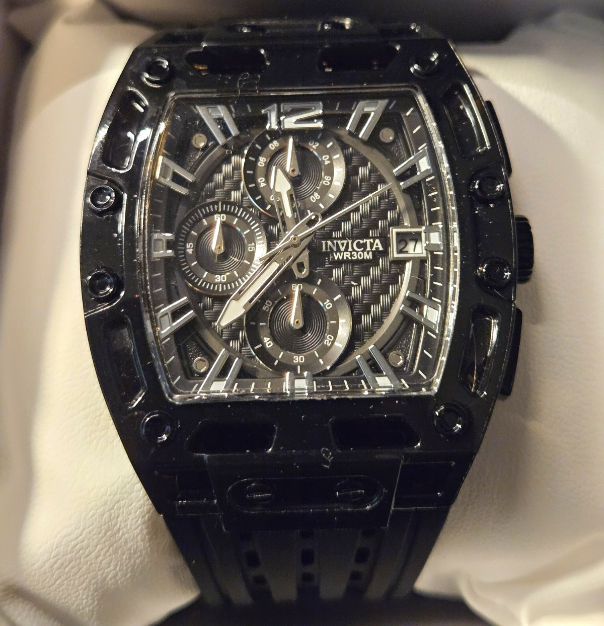 New – Invicta S1 Rally Allogrip Men’s Quartz Watch – 42mm Black Tone – 70146