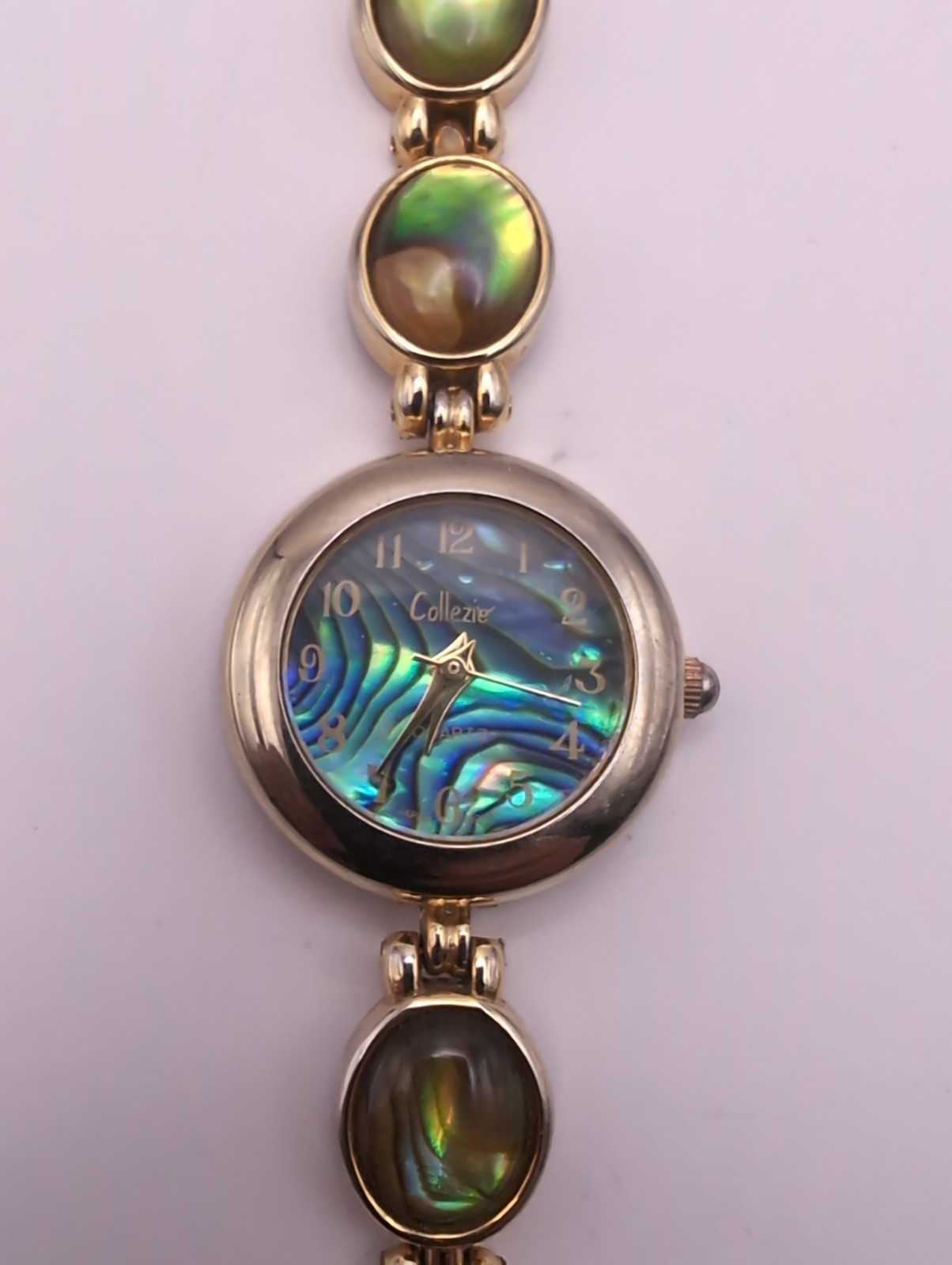 Vintage Collezio Women’s Quartz Watch Gold Tone Mop Dial New Battery
