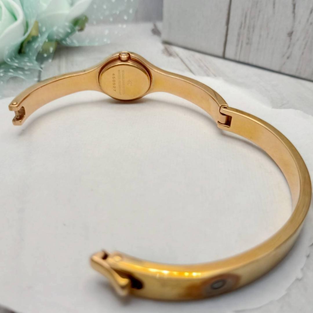 4C Bangle Watch Yondoshi Timepiece Silver Dial 15cm Quartz Authentic
