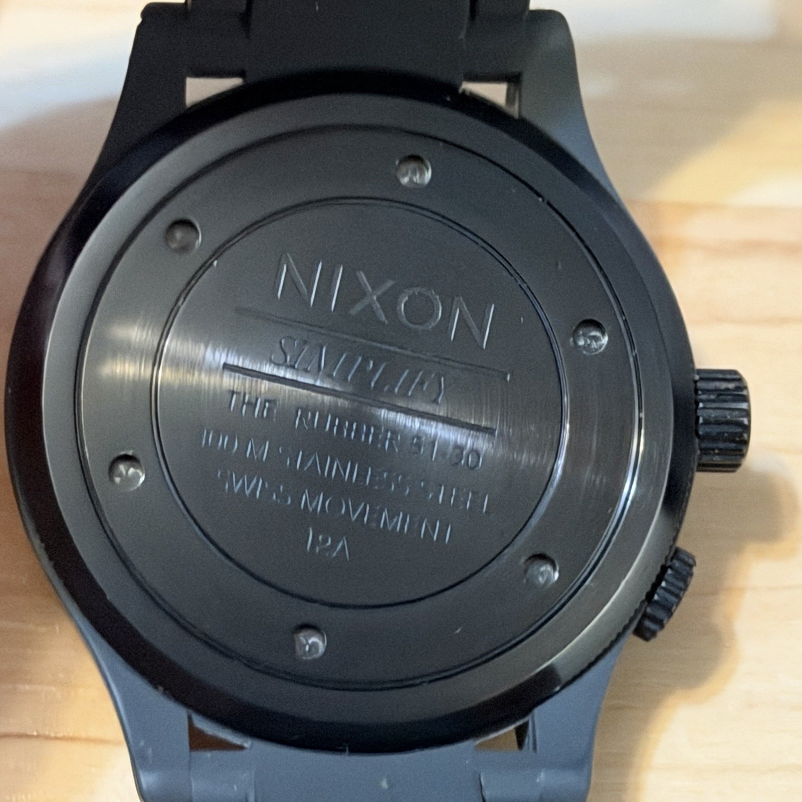 Nixon The Rubber 51-30 “Simplify” Tide Black Men’s Analog Surf Watch RUNNING