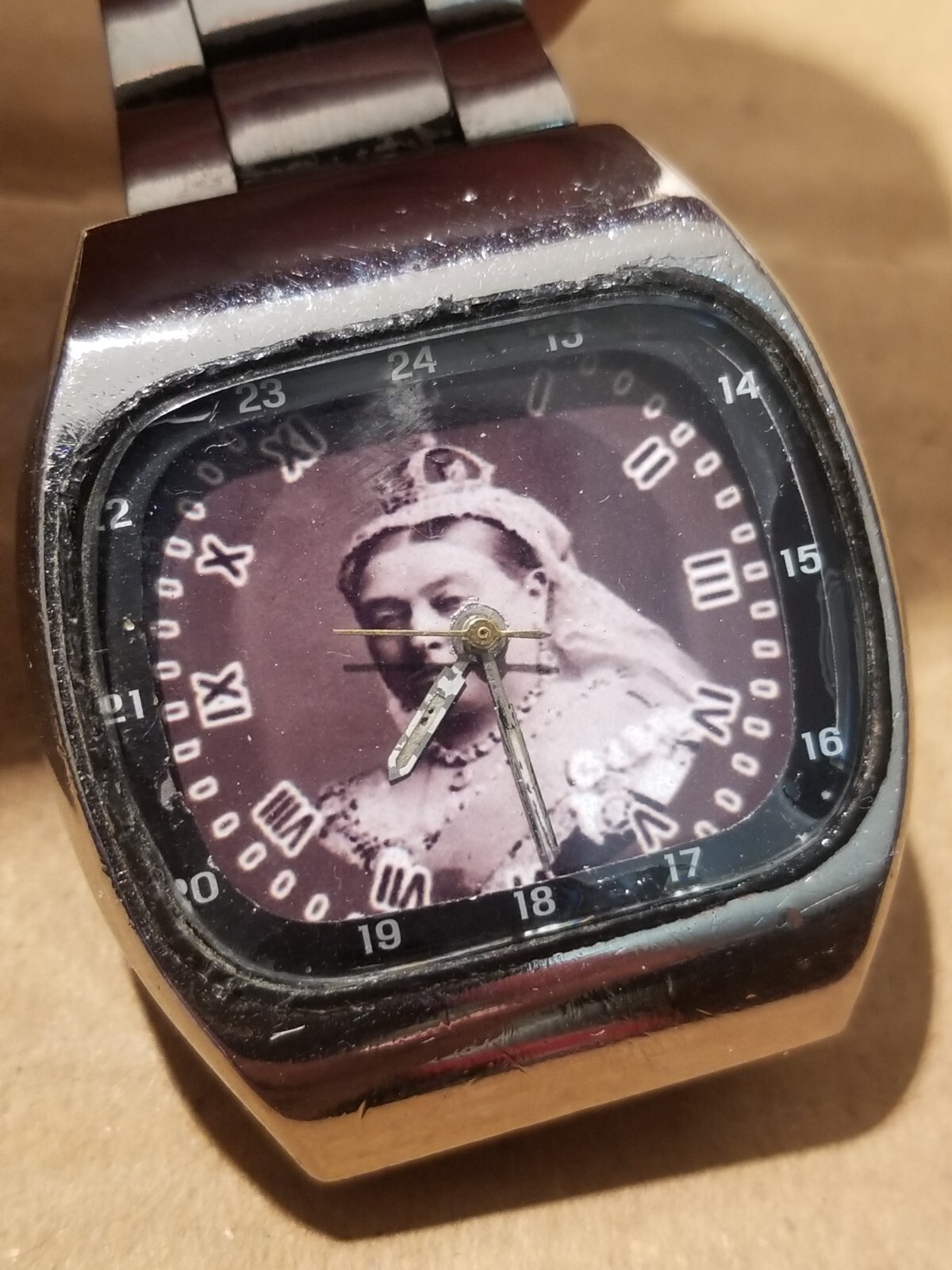 Antique Wrist Watch Queen Victoria Portrait Dial c1894 Queen United Kingdom