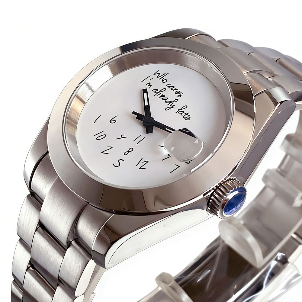 “Who Cares,I am Already Late” NH35 PT5000 Miyota 8215 Fashion Watch 36mm/39mm
