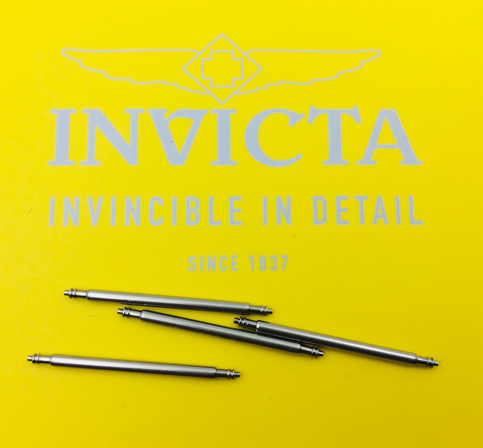 26mm 4 Genuine INVICTA Stainless Steel Spring Bar Pins Rod Sea Spider, CHRONO