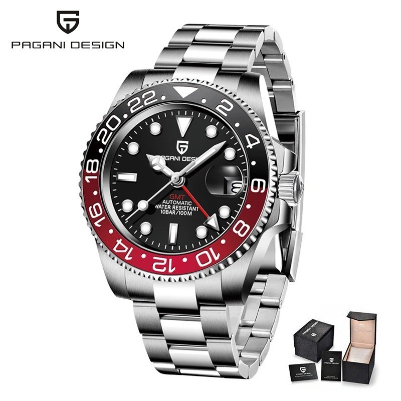 PAGANI DESIGN PD1662 GMT V3 Automatic Stainless Steel Luxury Men’s Watch