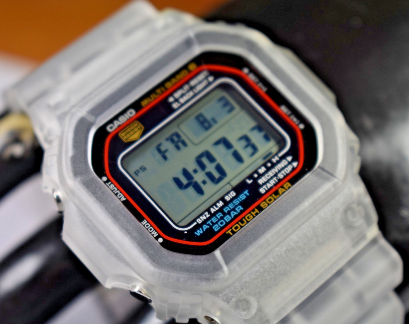 MODIFIED Casio GWM5610U-1 (3495) Translucent Men’s Digital Tough Solar Watch