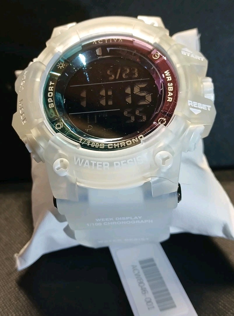 Activa Summit X Invicta Digital Men’s Watch. 50mm White/Blue/Purple ACW8046-001