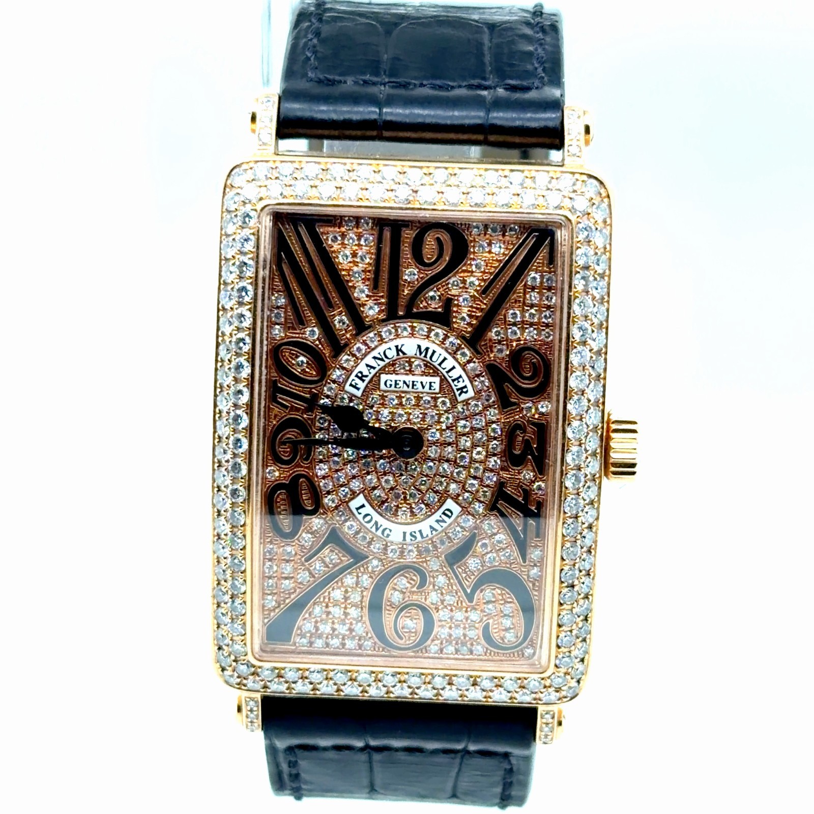 Franck Muller 18k Gold and Pave Diamond watch Ref. 1002 QZ No.56