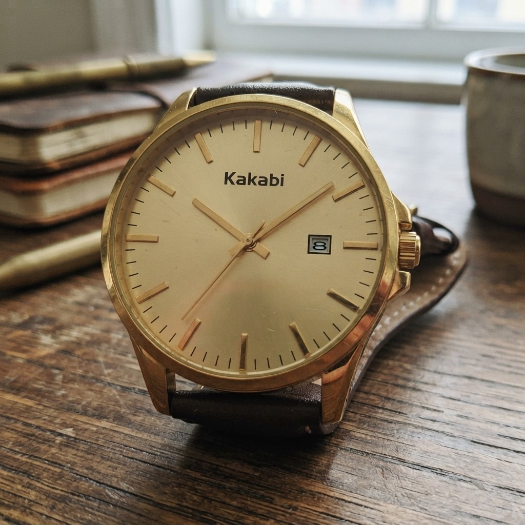 43mm Minimalist Fashion Watch for Men – Elegant Leather Strap & Water Resistant