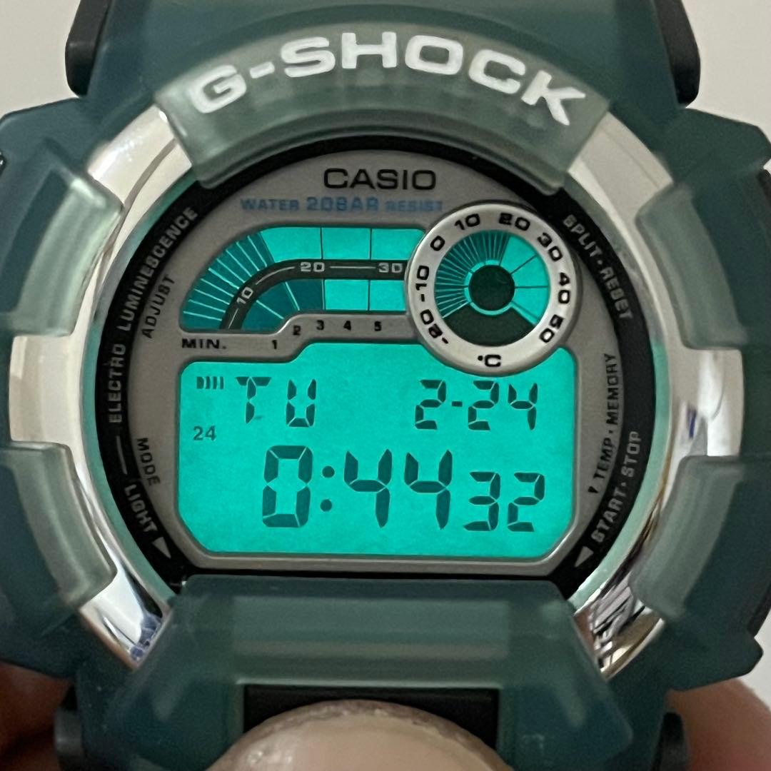 CASIO G-SHOCK DW-9500XS-2T X-treme Watch Clear Blue Skeleton