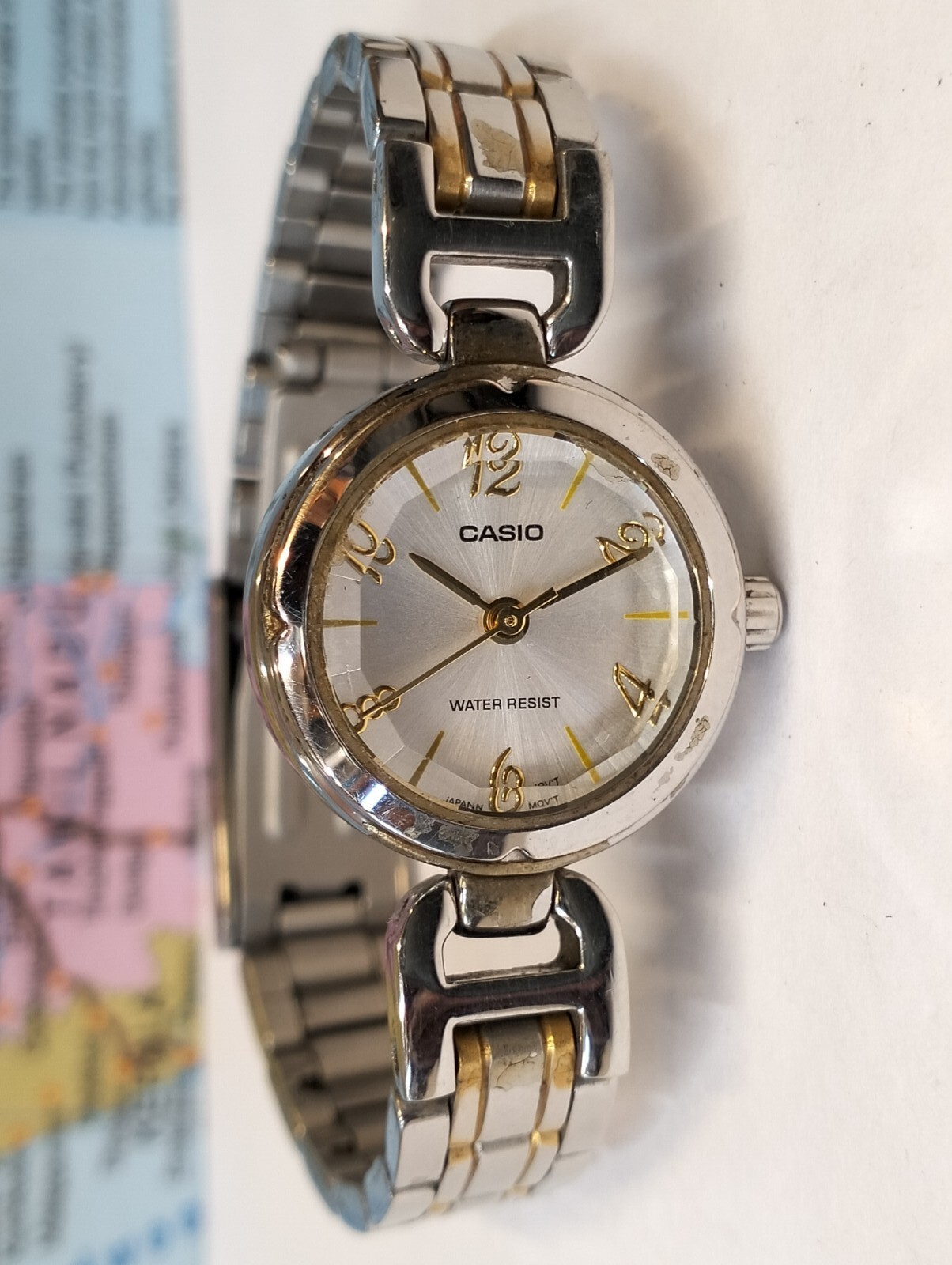 QUARTZ SILVER DIAL LTP-1373 JAPAN WOMEN’S FULL WORKING ALL ORIGINAL VTG.