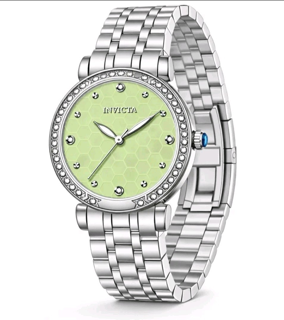 Invicta Wildflower Women’s Watch 32mm Stainless Band/Green Dial 69292 New!!