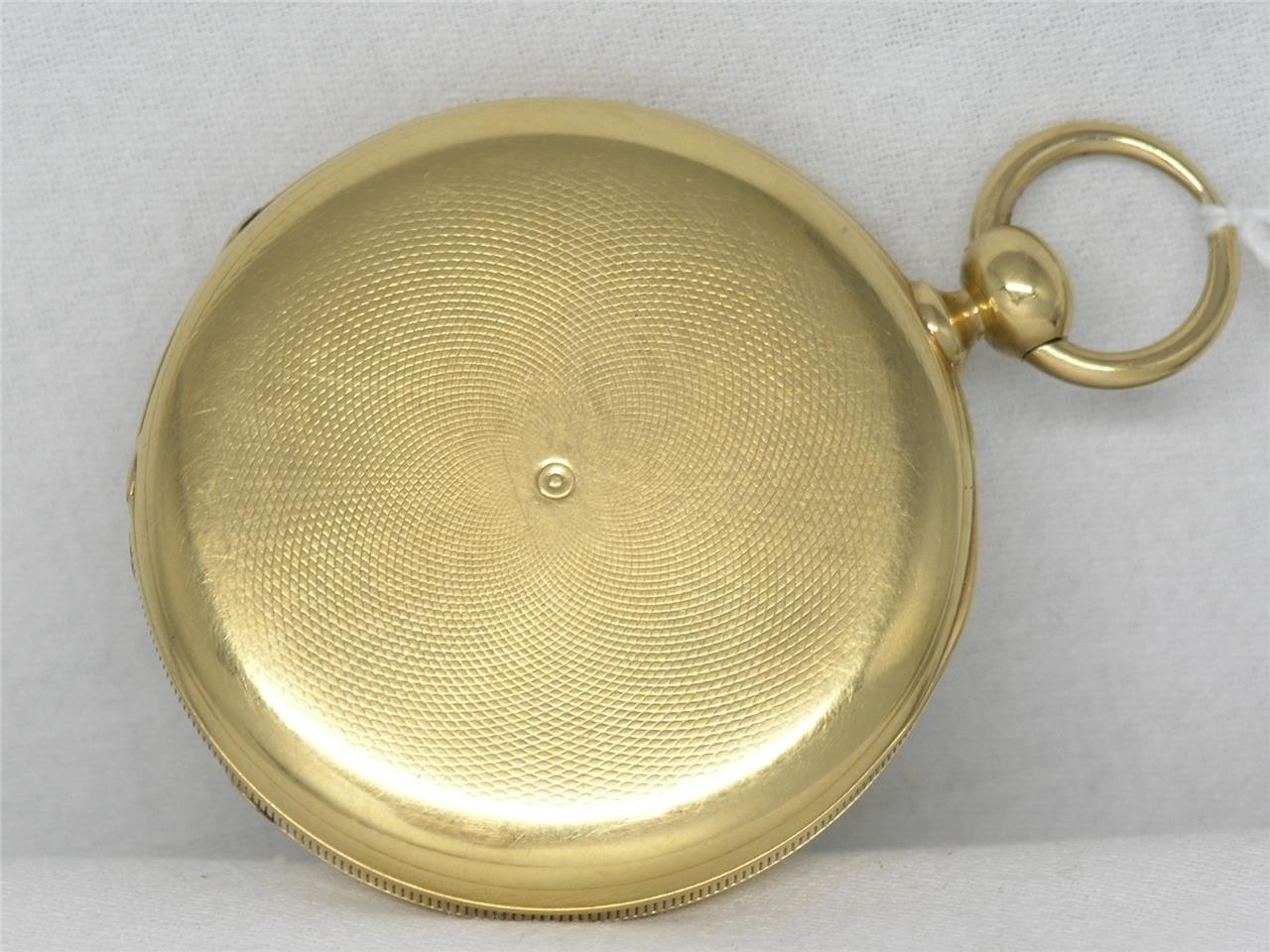VERY RARE 55MM JULES JURGENSEN 18K KEY WIND 20 JEWEL POCKET WATCH, RUNNING!