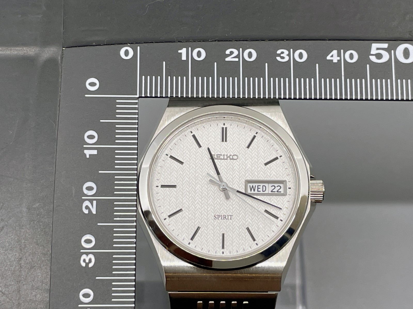 [Mint] Seiko Spirit 7N93-7000 Silver 35mm Qz Men’s Watch ‘KANJI’ Vtg1995 -US Stk