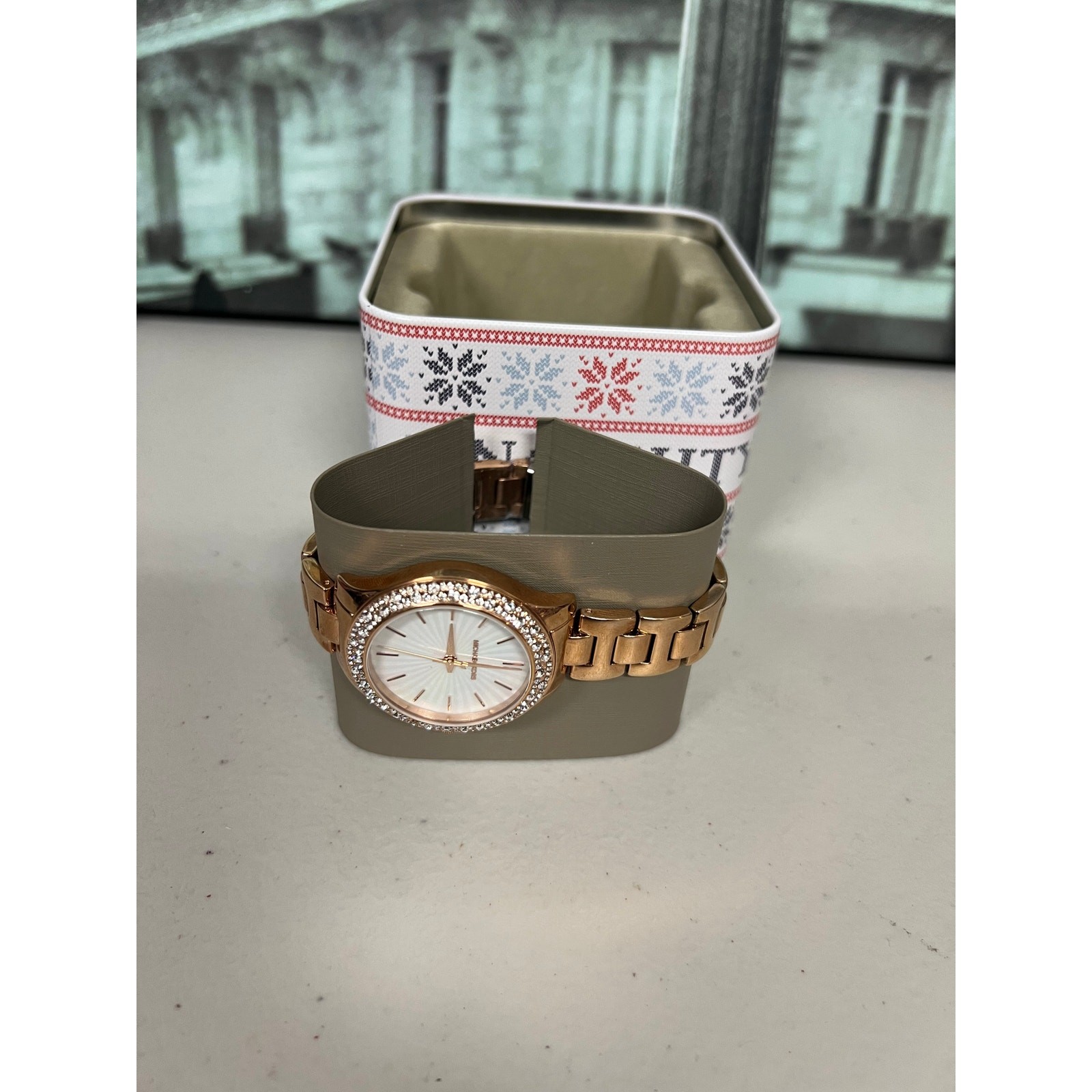 Michael Kors MK4557 Liliane Three-Hand Stainless Steel Watch